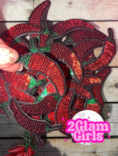 Peppers 🌶️ with Sequins ~ Sample Pricing