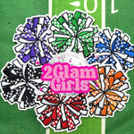 Checkered Cheer Pom Poms