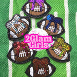 Mini Football with sequin bows