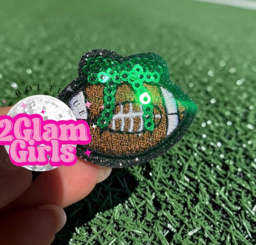 Mini Football with sequin bows