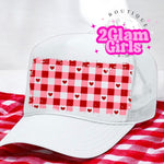 Red Gingham DTF print