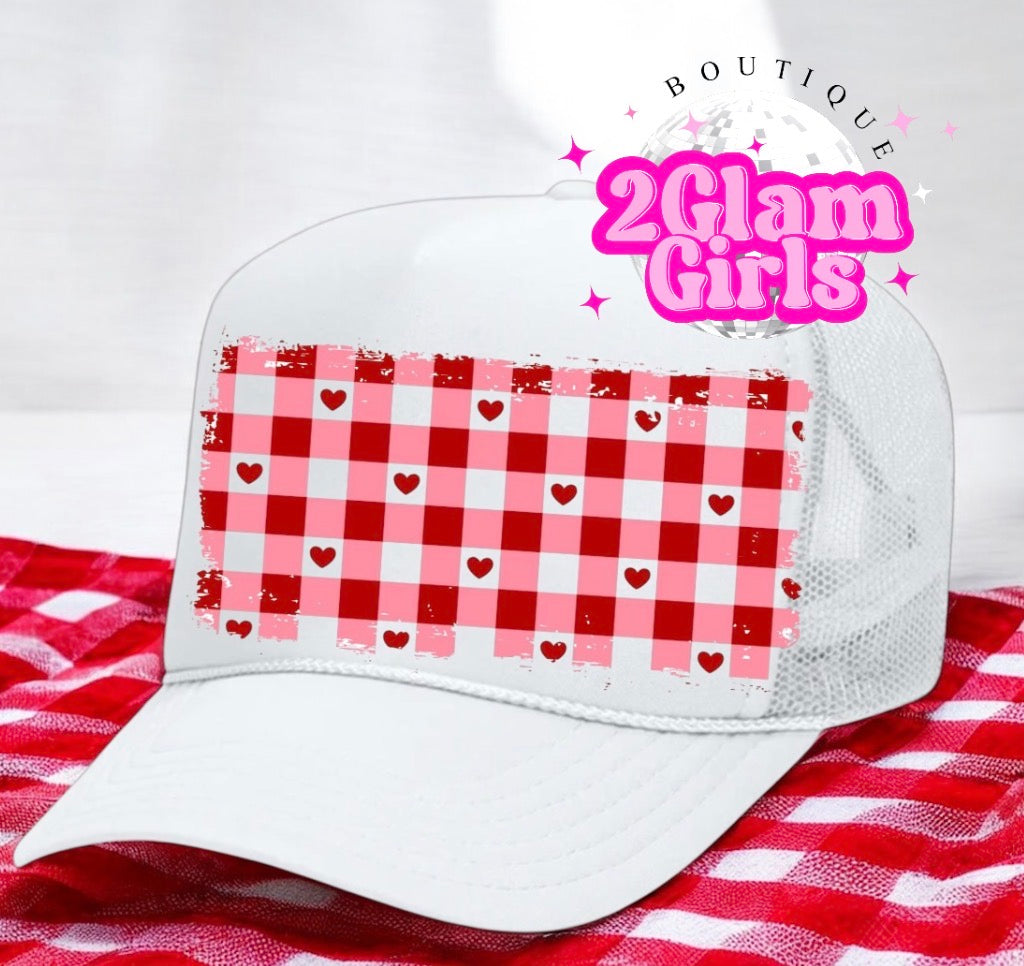 Red Gingham DTF print