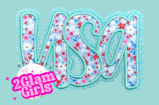 USA floral patch