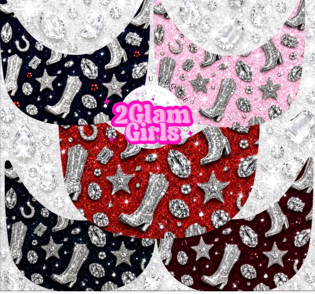 Bling and Boots Brim Transfer