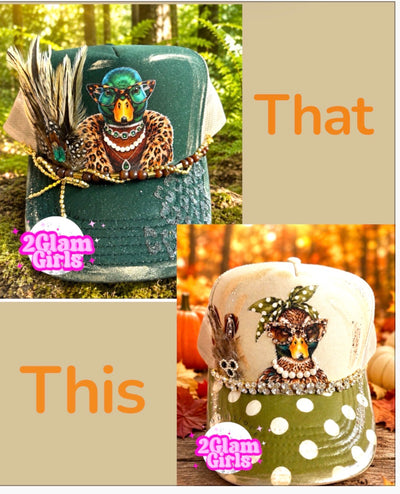 Boujee Bird DTF Prints ~ Sample Hats