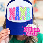 Mama Check DTF print