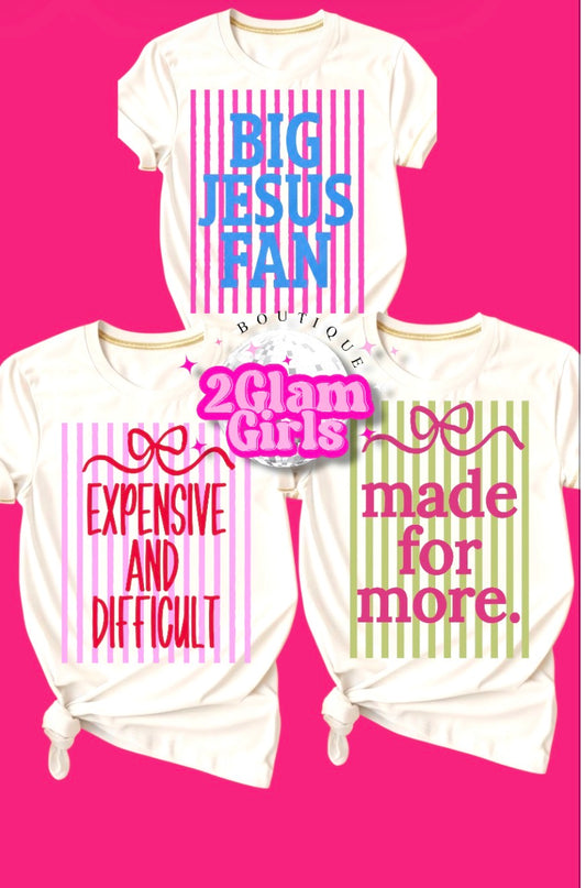 3 different Screenprint transfers