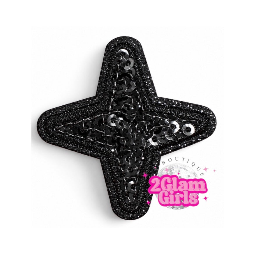 Little Black Sequin Stars ⭐️