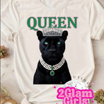 Queen Screenprint with Spangles