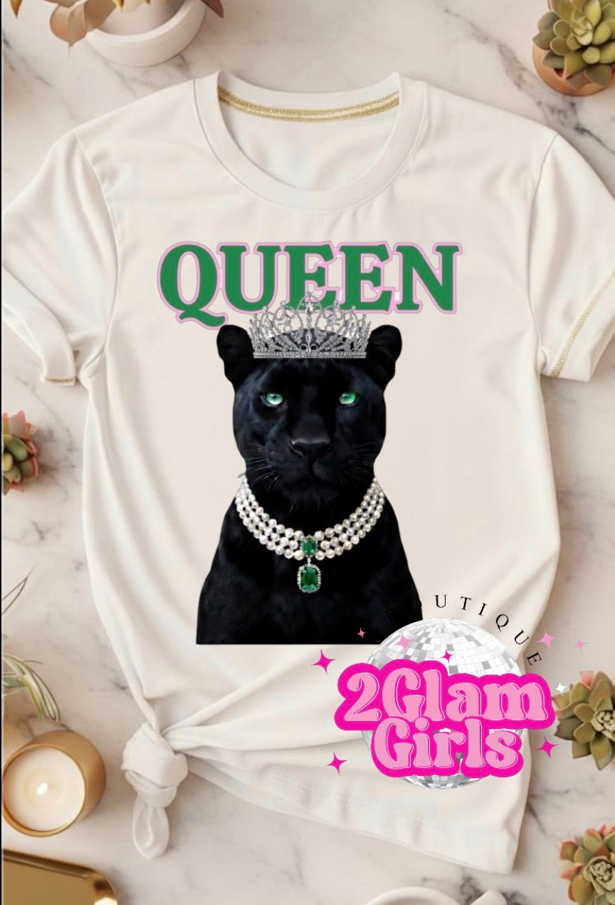 Queen Screenprint with Spangles