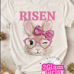 Risen Bougie Bunny Screenprint with Spangles