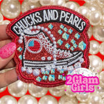 Chucks and Pearls Patch