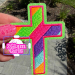 Neon Cross Patch