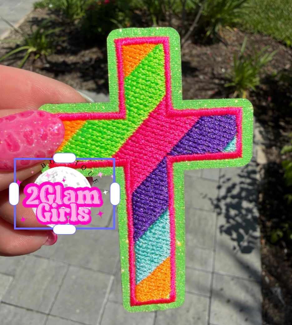 Neon Cross Patch