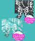 Trucker Hat Patch ~ Checkered Bows ~ Mint and Black Checkered iron on bows