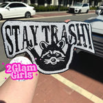 Stay Trashy Shirt Patch ~ Sequin shirt patch ~ Trashy patch ~ Iron on patch