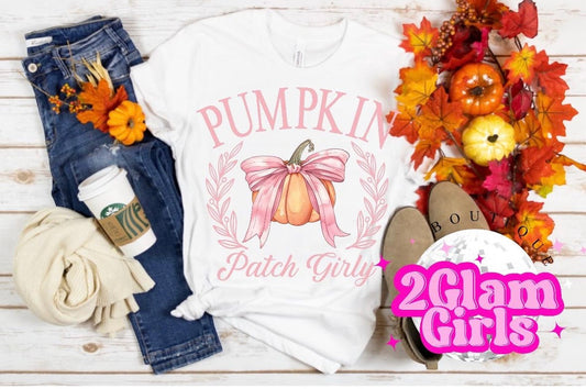 DTF ready to Press on Tshirt ~ Pumpkin Girly