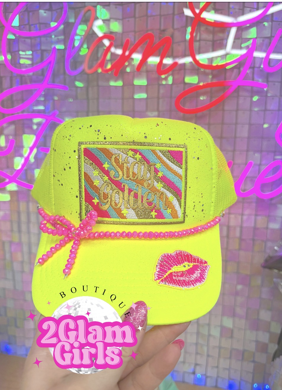 Stay Golden Hat Patch
