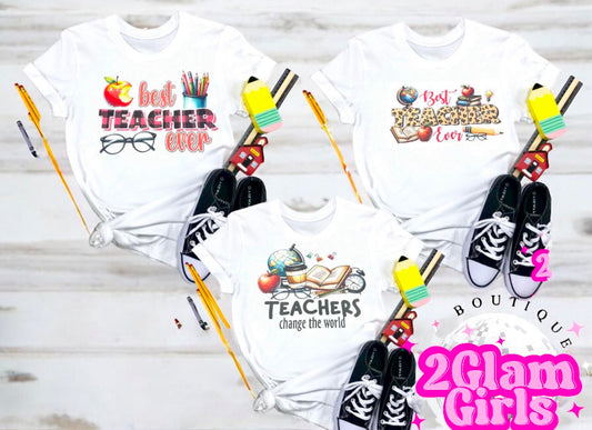 DTF ready to press for tshirt ~ Teacher prints ~ DTF prints