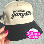 Sensitive Gangster embroidered hat 🤣🩷