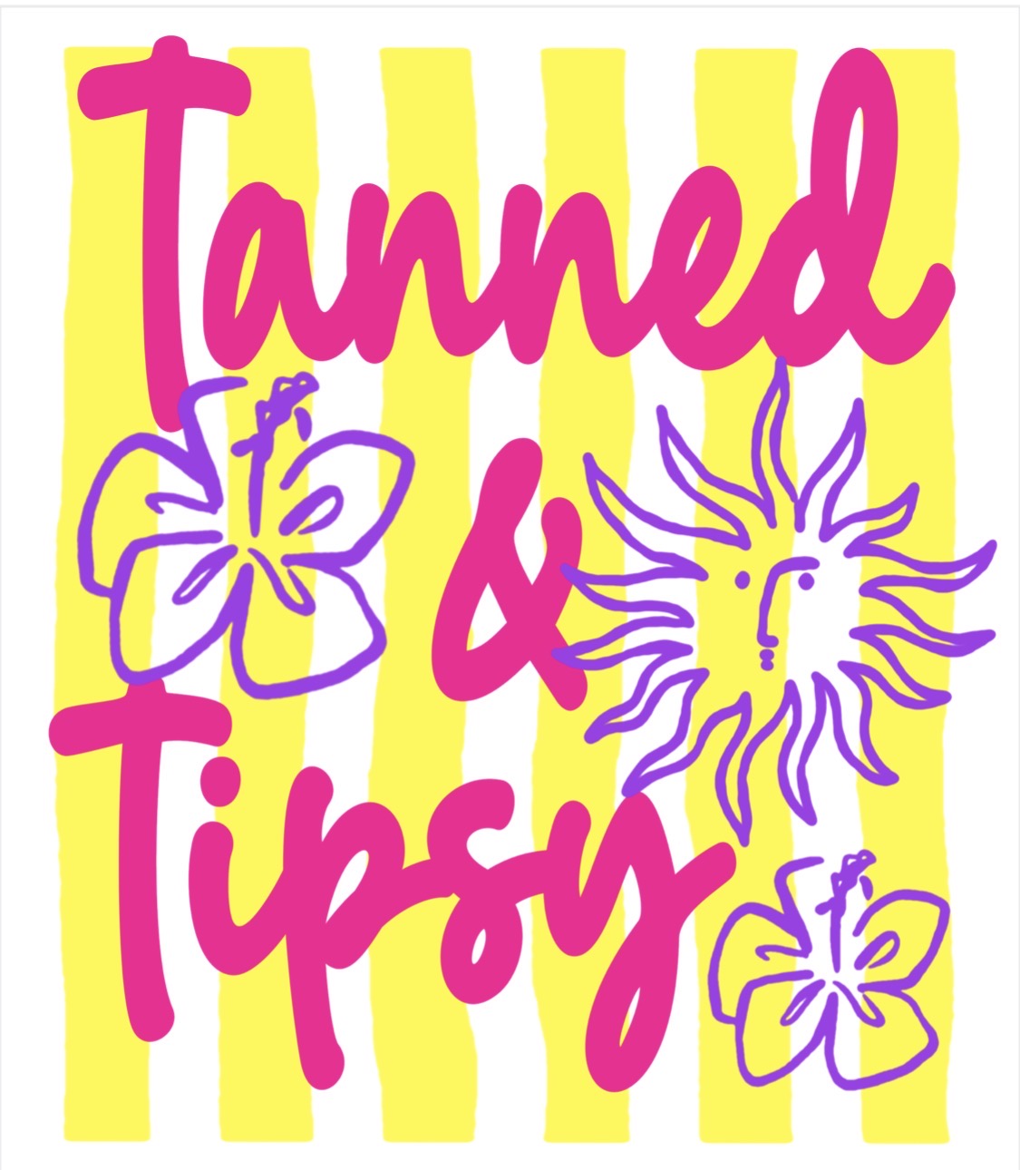 DTF Summer Beach Prints for Hats