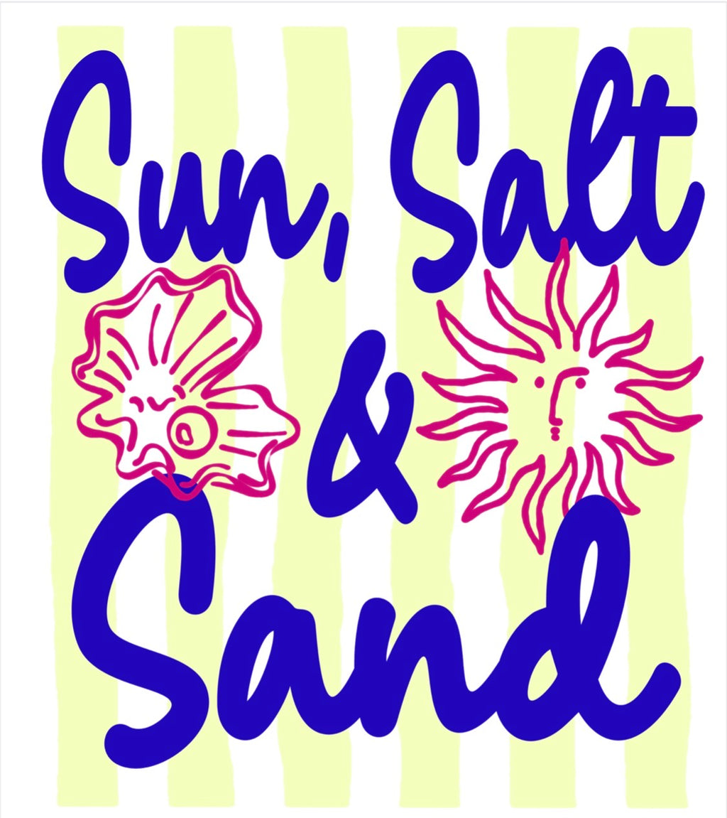DTF Summer Beach Prints for Hats
