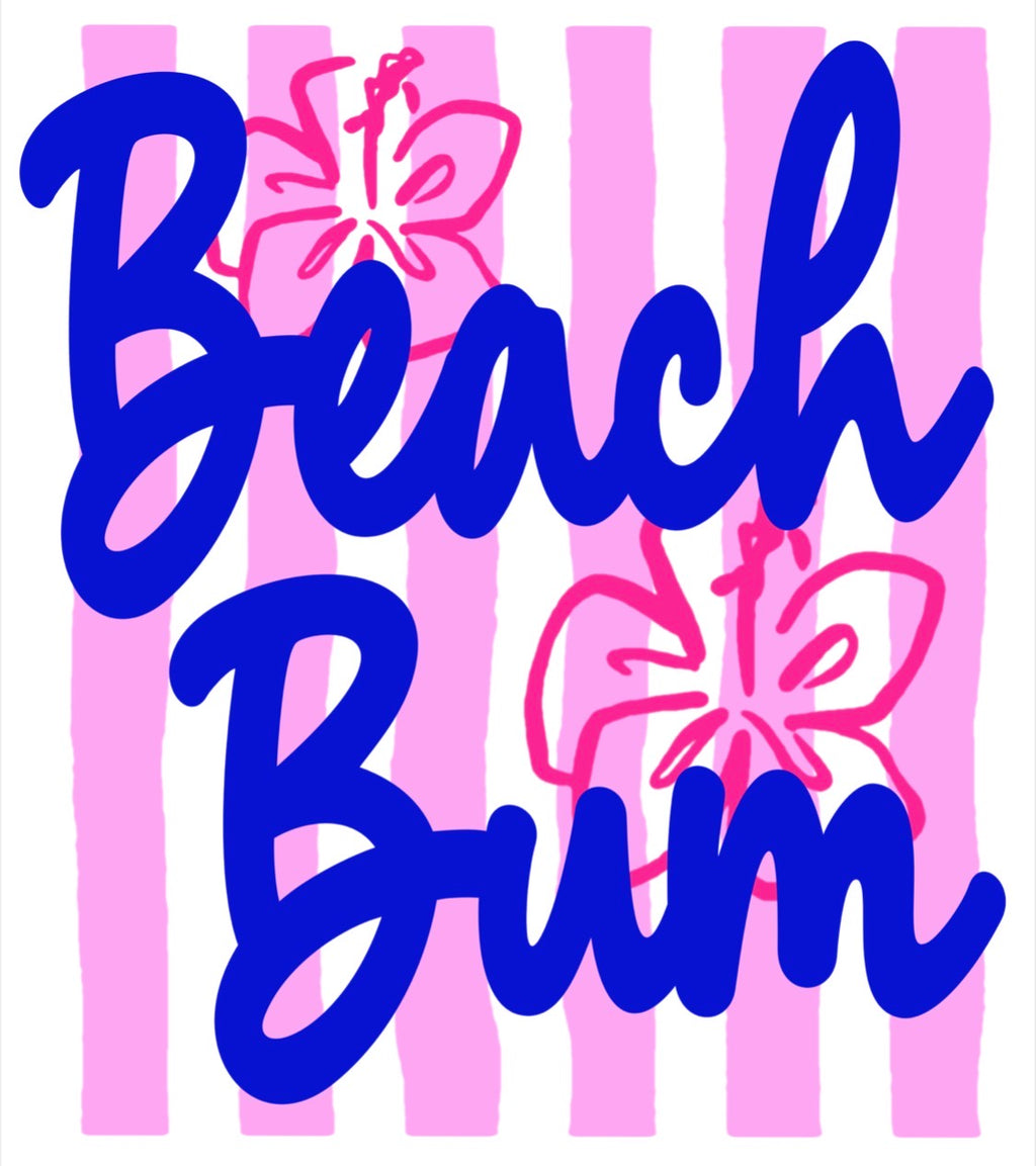 DTF Summer Beach Prints for Hats