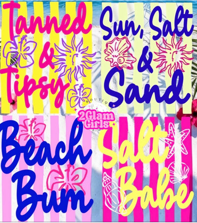 DTF Summer Beach Prints for Hats