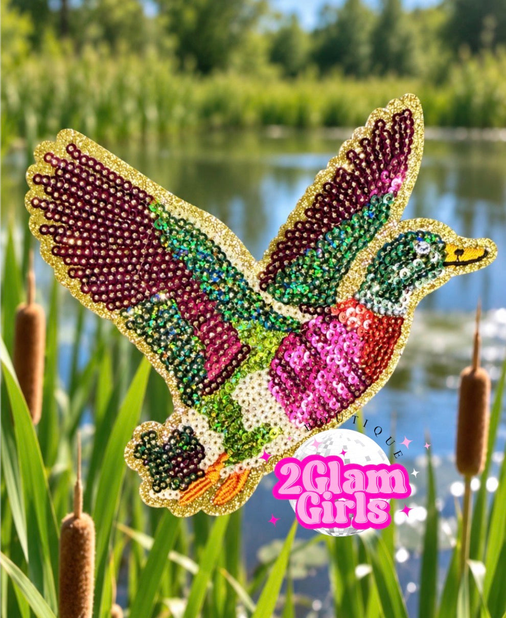 Sequin Mallard Patch( Oversized )