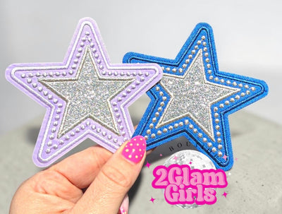 Purple and Blue Silver Middle stars ⭐️