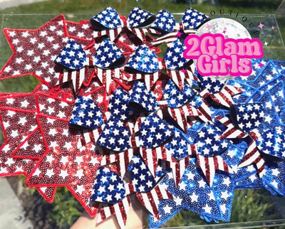 America 🇺🇸 Stars and Bow Pins