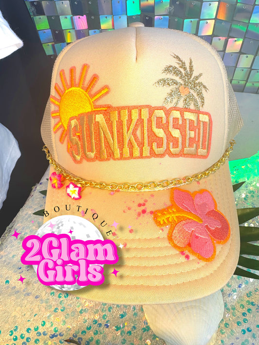Trucker Hat Patches ~ Sun ~ glitter Sun