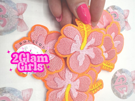 Trucker Hat Patch ~ Hibiscus Flower