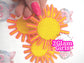 Trucker Hat Patches ~ Sun ~ glitter Sun