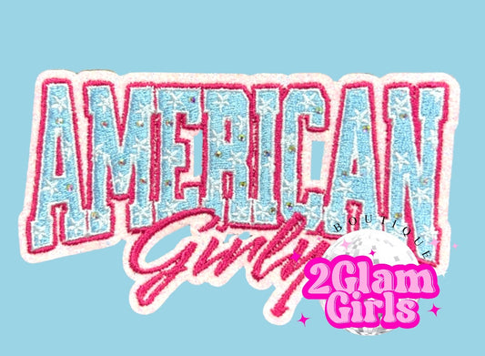 American Girl Hat Patch Stars and Rhinestones