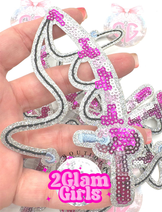 Pink Sequin Fishing Pole