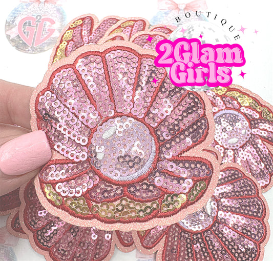 Clam Pearl Sequin Patch