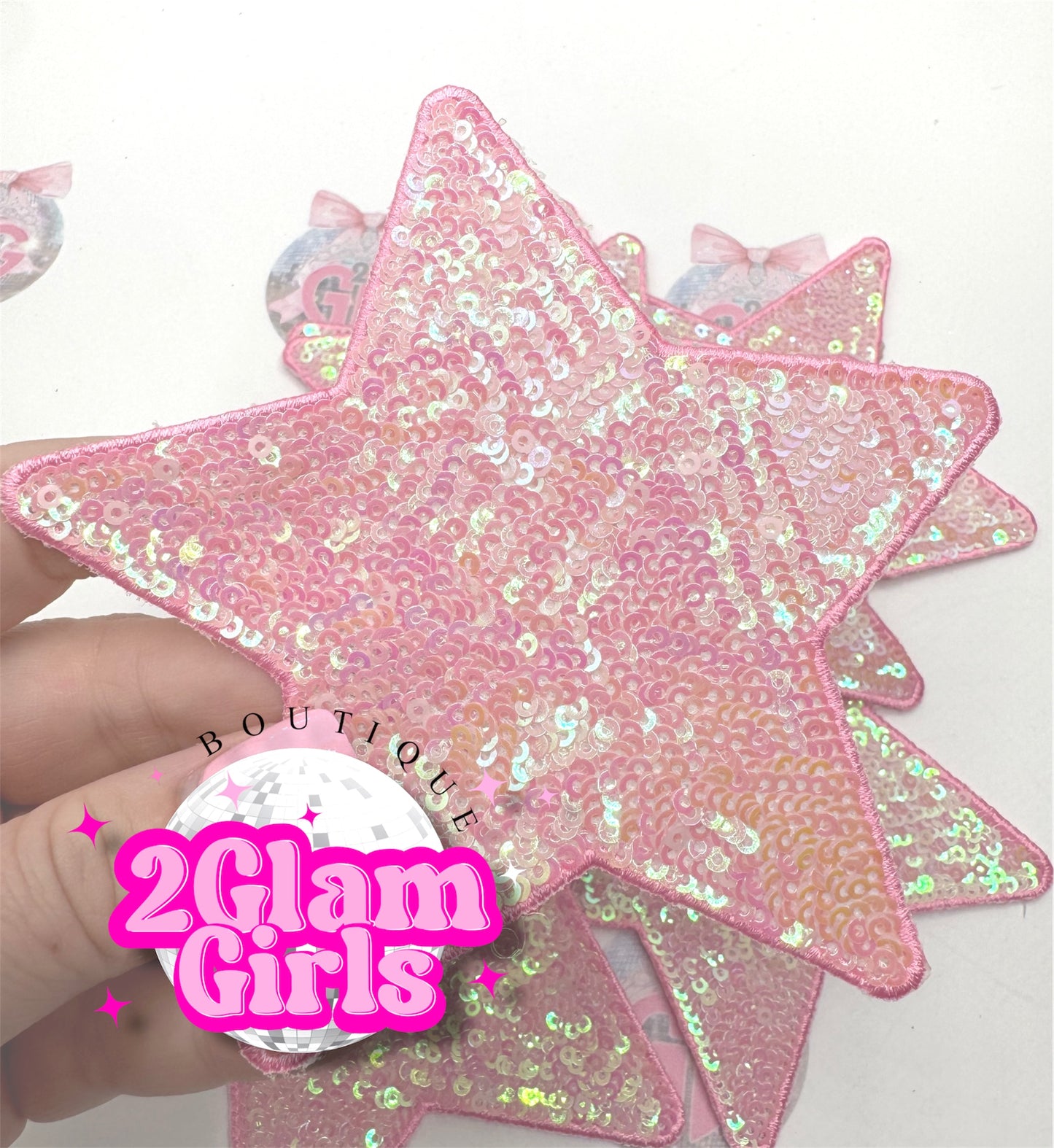 4 inch Pink Sequin Star ⭐️
