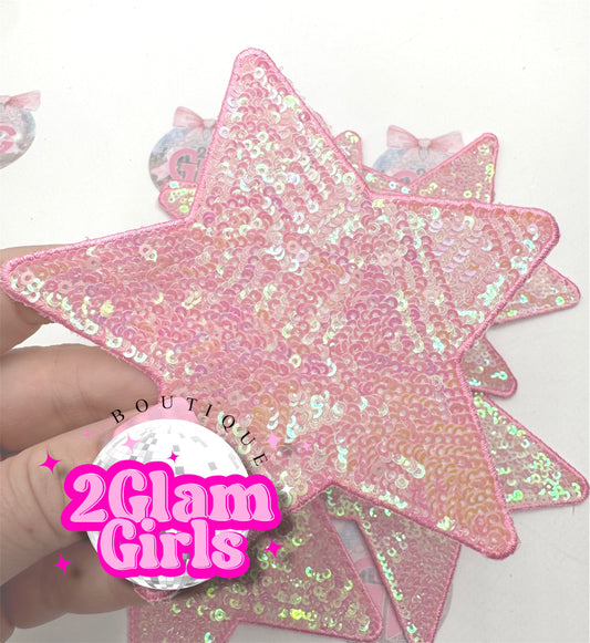 4 inch Pink Sequin Star ⭐️