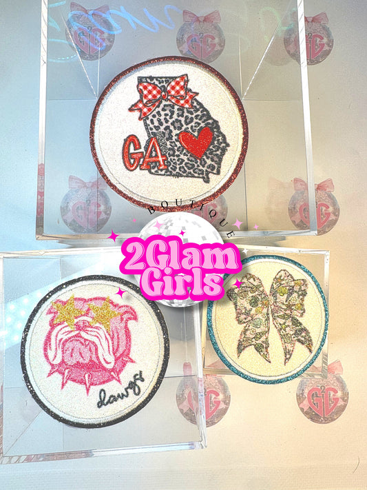 Sublimation Glitter Patch Blanks