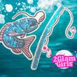 Blue Sequin Fish and Pole Set 🐟