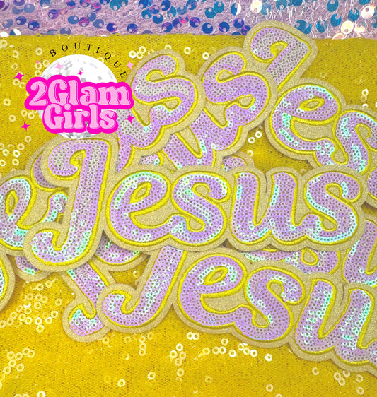 🩷🍋Jesus Sequin Patch 🩷🍋