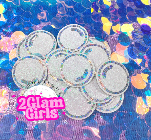 White Bubbles on Sequins