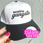 Sensitive Gangster embroidered hat 🤣🩷