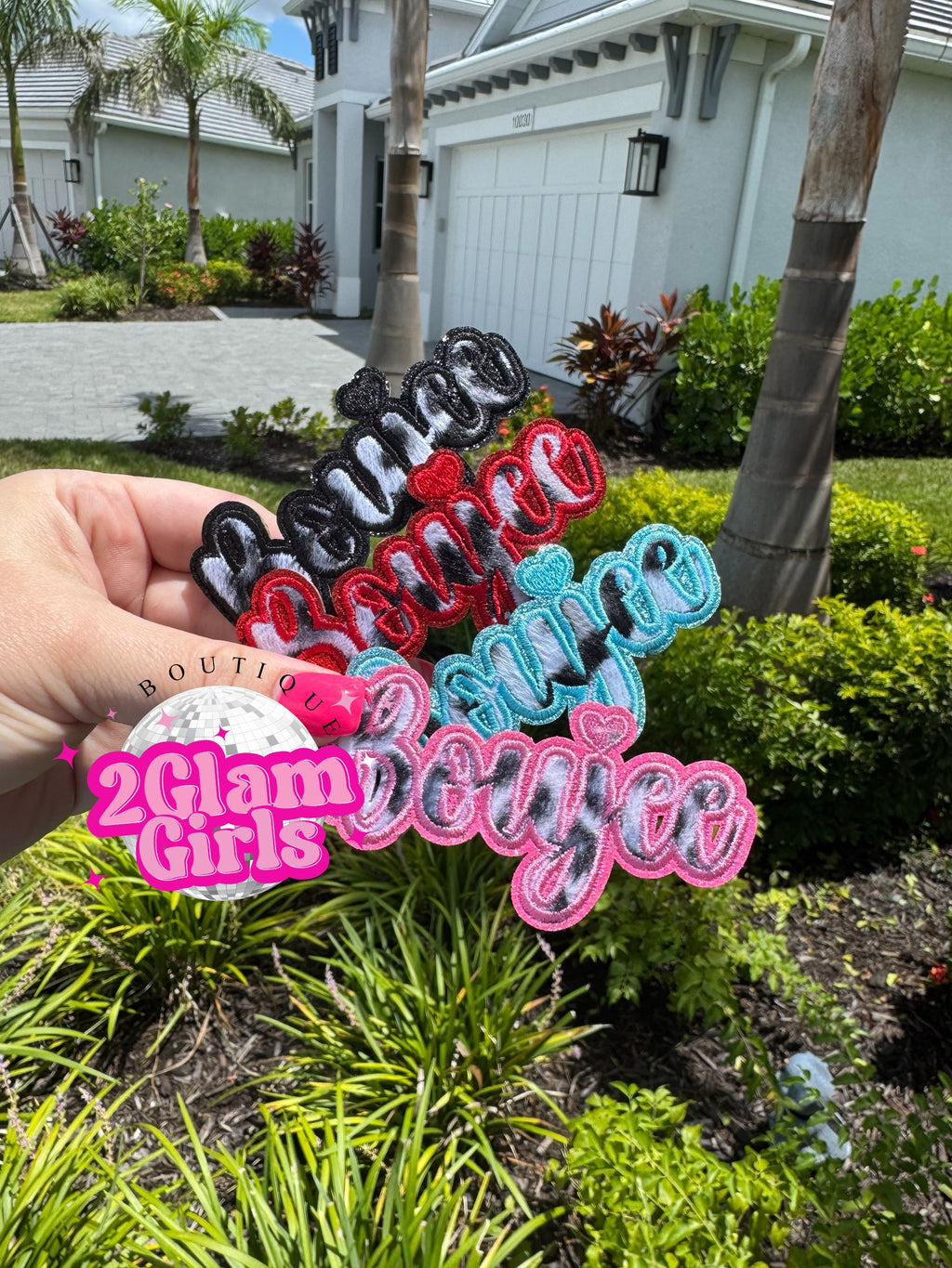 Boujee faux fur patches