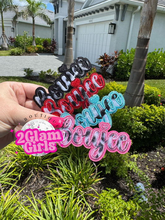 Boujee faux fur patches