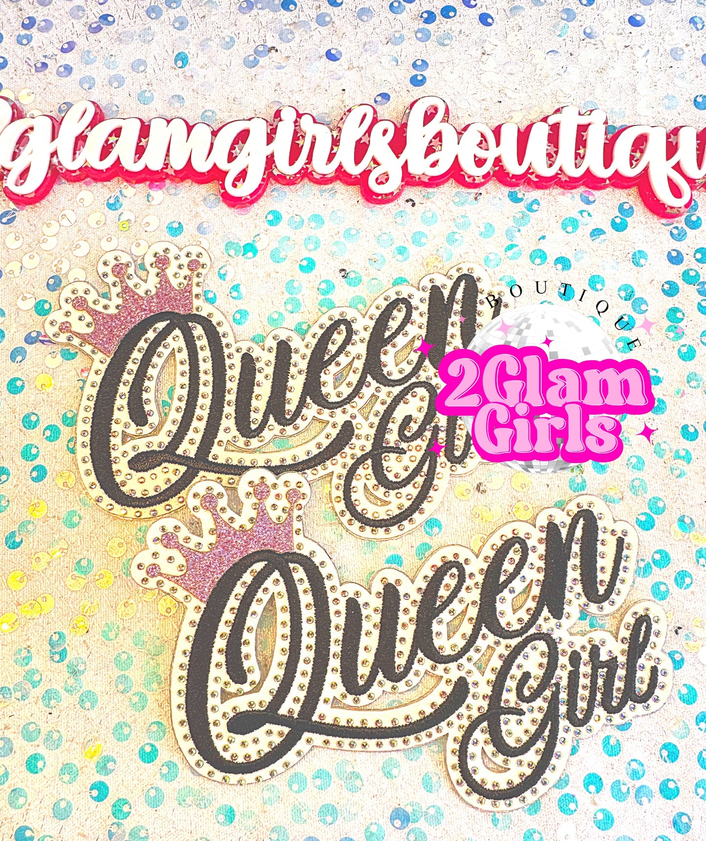 Queen girl Bling patch