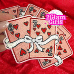 67 heart card patches