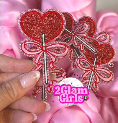 Heart Bow Lollipop