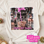 Crash out Queen Bougie Screenprint with Spangles